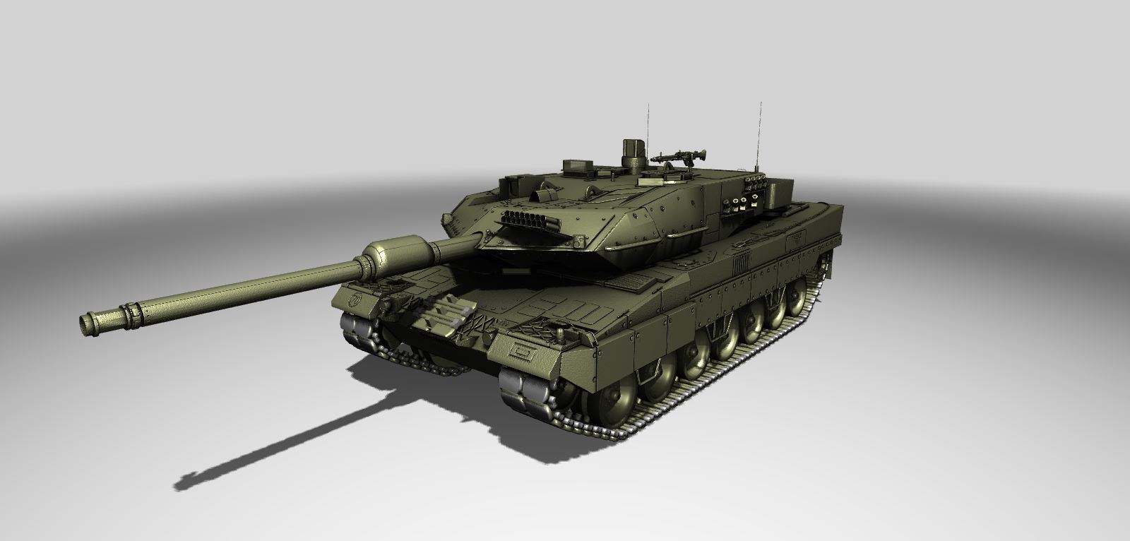 Leopard 2A6 Tank 3D Model ArtisGL 3D Publisher Online